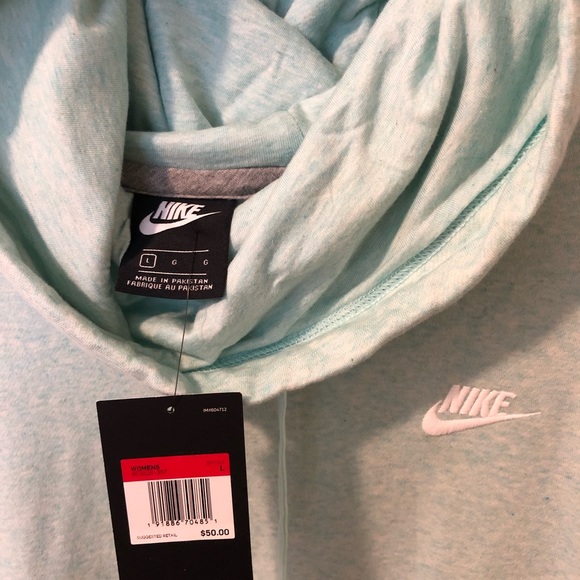 NWT Nike Hoodie Pretty Aqua color - Picture 2 of 3